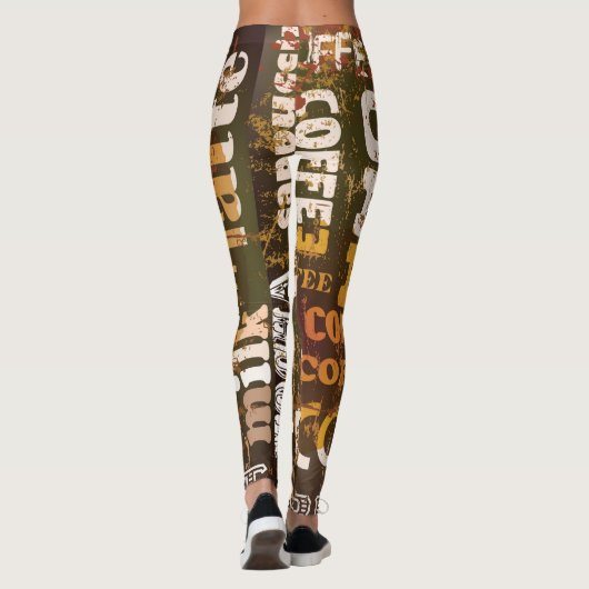 Mooie Coffee Espresso-Leggings Leggings (Achterkant)