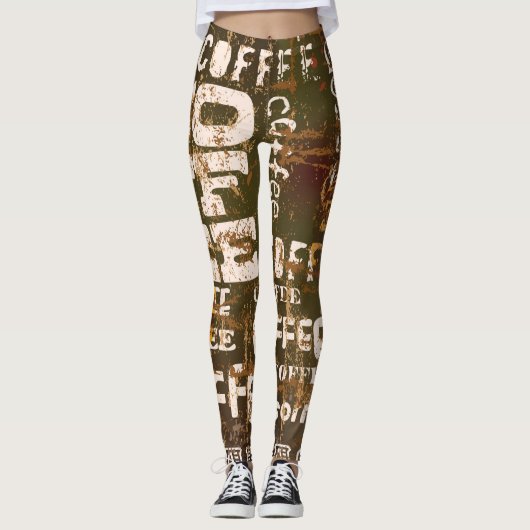 Mooie Coffee Espresso-Leggings Leggings (Voorkant)