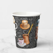 Mooie Coffee-winkelbekertjes voor eigen Logo Papieren Bekers (Links)