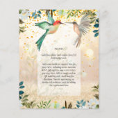 Mooie COLIBRIS Paar Trouw Uitnodigingen (Achterkant)