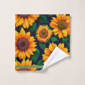 Mooie Collectie voor zonnebloemen Bad Handdoek (Wasdoekje)