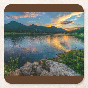 Mooie Colorado Landschap Coaster Set Kartonnen Onderzetters