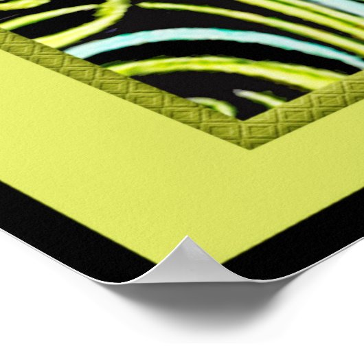 Mooie Colorful Art Deco Lady Poster (Hoek)