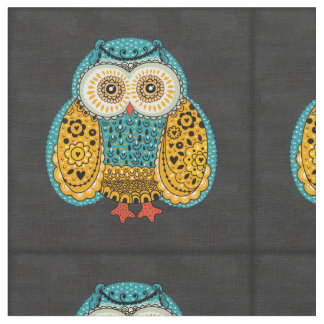 Mooie Colorful Boho Retro Owl Stof