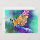 Mooie Colorful Parrot - Happy Birthday (Achterkant)