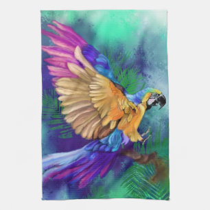 Mooie Colorful Parrot Kitchen Towel Theedoek