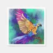 Mooie Colorful Parrot Napkins Servet (Voorkant)