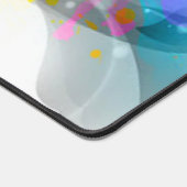 Mooie Colorful Waterverf Splatter Music-notitie Bureaumat (Hoek)