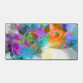 Mooie Colorful Waterverf Splatter Music-notitie Bureaumat (Voorkant)