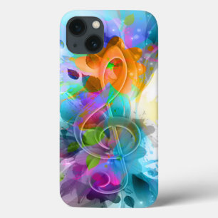 Mooie Colorful Waterverf Splatter Music-notitie Case-Mate iPhone Case