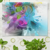 Mooie Colorful Waterverf Splatter Music-notitie Theedoek (Gevouwen)