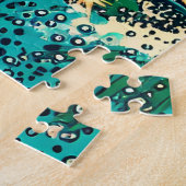 Mooie Comic Pop Art Style Beach Scene Legpuzzel (Zijkant)