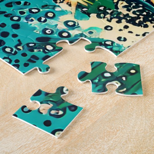 Mooie Comic Pop Art Style Beach Scene Legpuzzel (Zijkant)