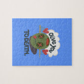 Mooie Cool Ik hou van Afrika Kunst Legpuzzel (Horizontaal)