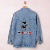 Mooie coole grappige kat 23. denim jacket (Hangar)