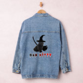 Mooie coole grappige kat 2. denim jacket (Hangar)