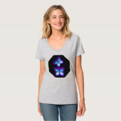 Mooie, coole, kleurrijke vlinderemoji t-shirt (Voorkant volledig)