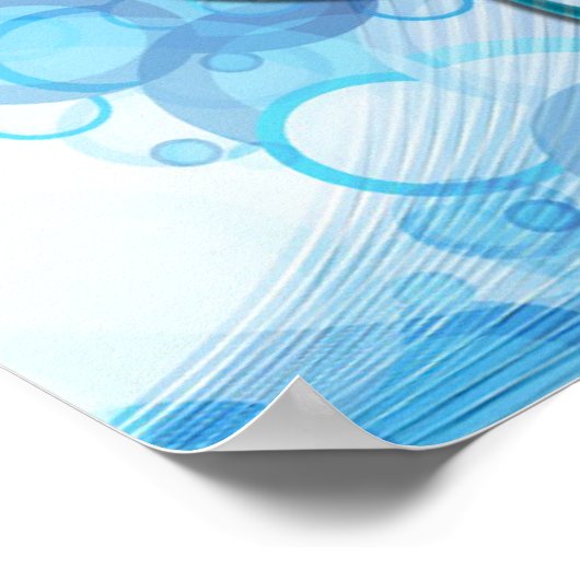 Mooie coole muzieknoten samen als hart poster (Hoek)