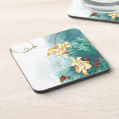 Mooie, coole waterverf met verschillende blauwe ti drankjes onderzetter (Linkerzijde)