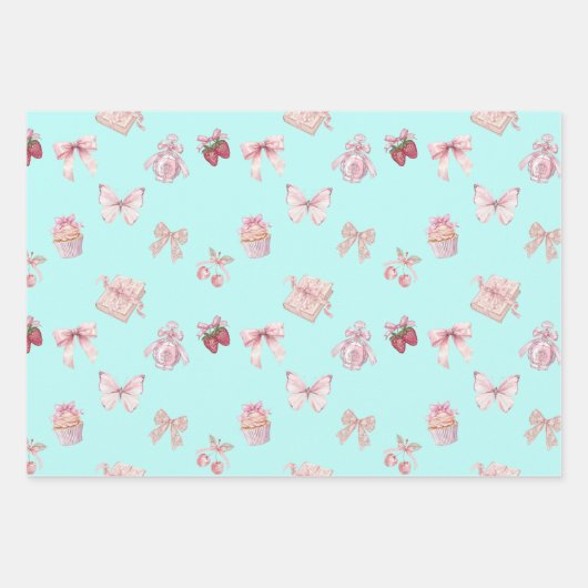 Mooie Coquette Inpakpapier Vel (Voorkant 2)