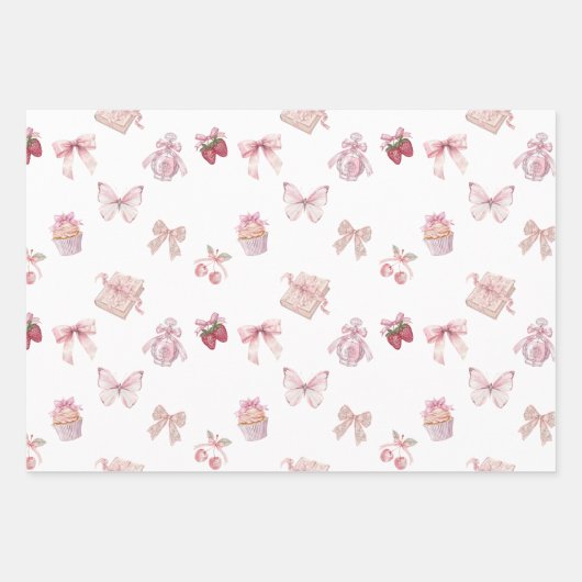 Mooie Coquette Inpakpapier Vel (Voorkant)