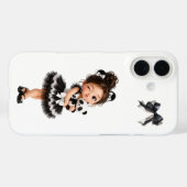 Mooie Coquette Meisje Zwarte Strik Panda iPhone Ho Case-Mate iPhone Case (Achterkant (horizontaal))