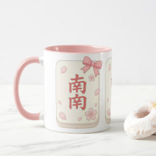 Mooie Coquette Roze Zuidenwind Mahjong Koffiemok Mok