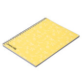 Mooie Coquette Strikjes en Kersen Patroon Notitieb Notitieboek (Linkerzijde)