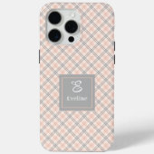 Mooie Coral Grey iPhone Hoesje Trendy Transparante (Achterkant)