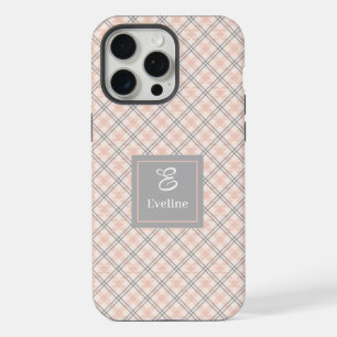 Mooie Coral Grey iPhone Hoesje Trendy Transparante 15 Pro Max Case