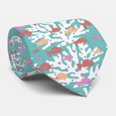 Mooie Coral Seamless Pattern-Stropdas Stropdas (Opgerold)