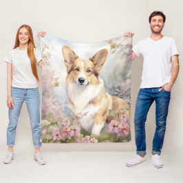 Mooie Corgi Fleece Deken