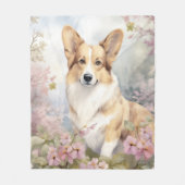 Mooie Corgi Fleece Deken (Voorkant)
