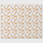 Mooie Corgi Hond Inpakpapier (Vlak)