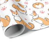 Mooie Corgi Hond Inpakpapier (Rol Hoek)