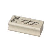 Mooie Corgi-hond Retouradres Rubberstempel (Stempel)