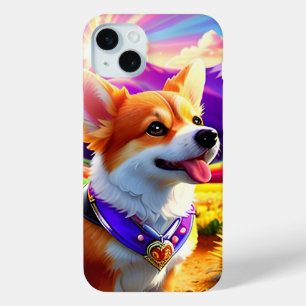 Mooie  Corgi Puppy Dog 1 iPhone 15 Mini Hoesje
