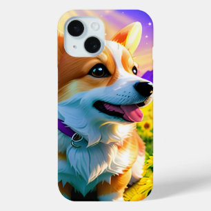 Mooie  Corgi Puppy Dog 3 iPhone 15 Case