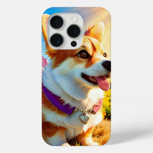 Mooie  Corgi Puppy Dog 4 iPhone 15 Pro Case