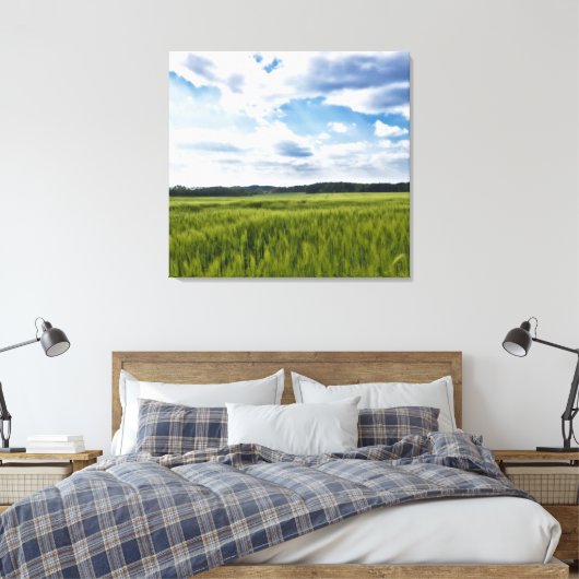 Mooie Cornfields Canvas Afdruk (Insitu (Slaapkamer))