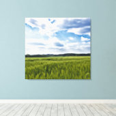 Mooie Cornfields Canvas Afdruk (Insitu (Houten vloer))