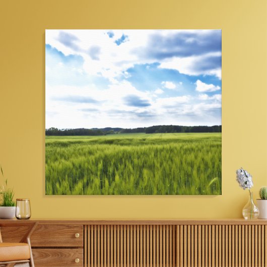Mooie Cornfields Canvas Afdruk (Insitu (Woonkamer))