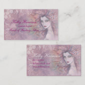 Mooie cosmetoloog of make-up artist Kaart Visitekaartje (Voorkant / Achterkant)