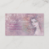 Mooie cosmetoloog of make-up artist Kaart Visitekaartje (Achterkant)