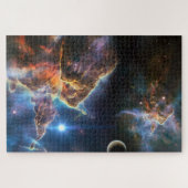 Mooie Cosmic Cloud Jigzaag Puzzle Legpuzzel (Horizontaal)