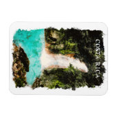 Mooie Costa Rica Waterverf Natuur Magneet (Horizontaal)