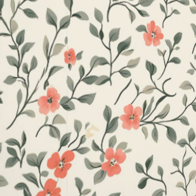 Mooie Cottage Bloemen Behang (Zoom)