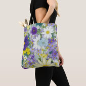 Mooie Cottage Bloemen Tote Bag (Dichtbij)