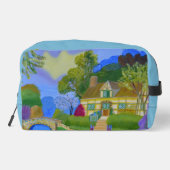 Mooie cottage cosmetic tas  (Achterkant)