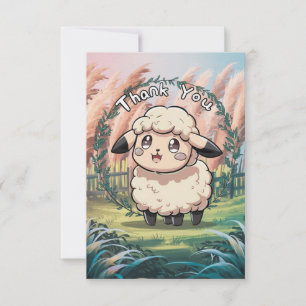 Mooie Cottage Sheep Bedankkaart